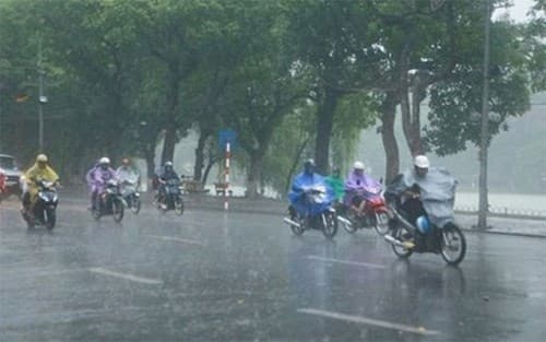 Mưa dông trên khắp cả nước, tập trung nhiều về đêm và sáng