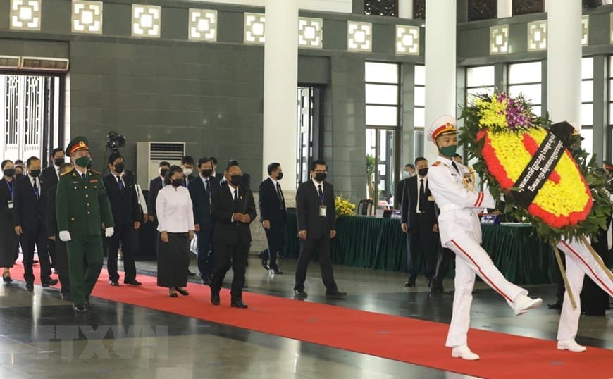 Chủ tịch Quốc hội Campuchia viếng nguyên Tổng Bí thư Lê Khả Phiêu