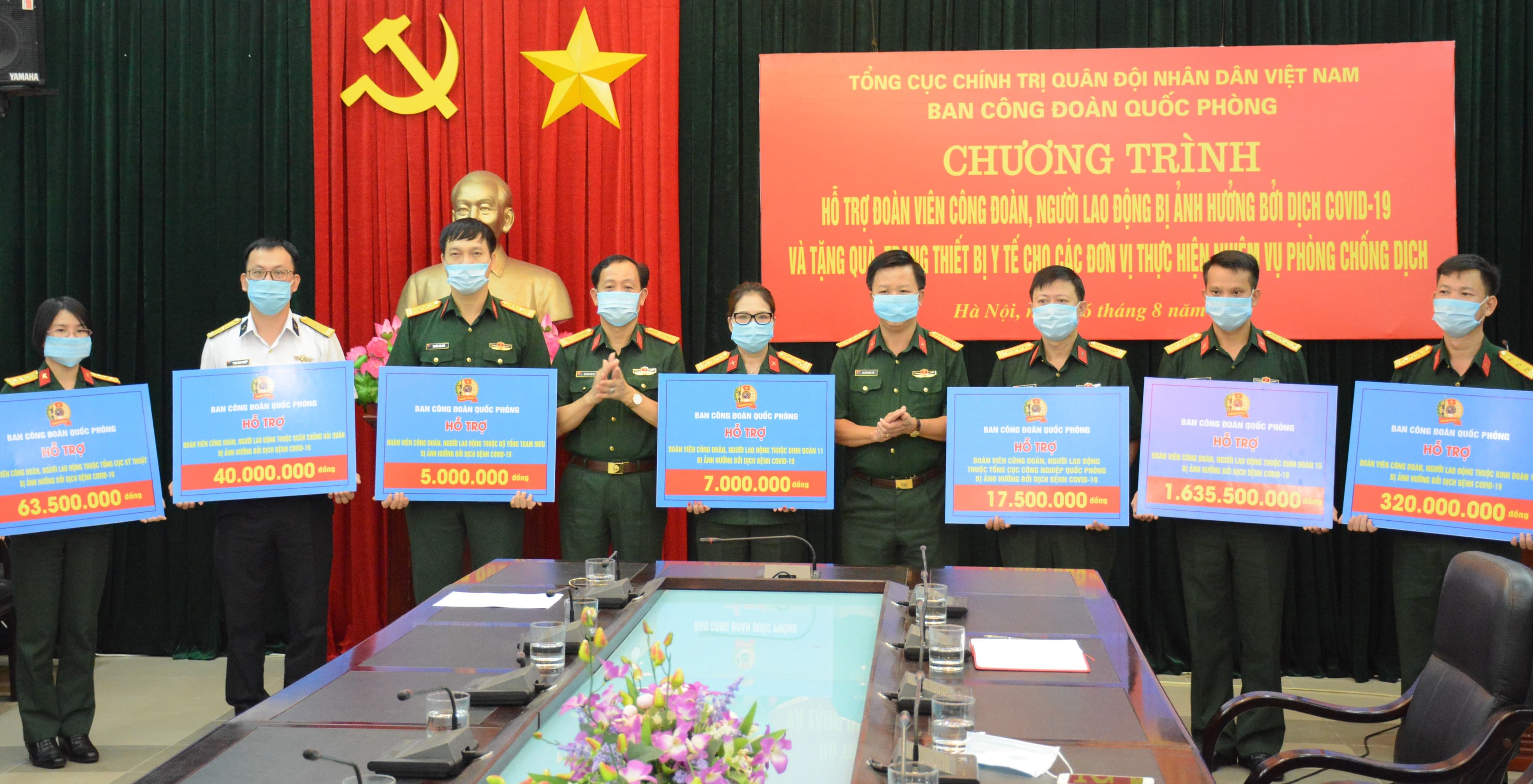 Công đoàn Quốc phòng chung tay phòng, chống dịch Covid-19