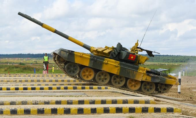 TRỰC TIẾP: Trận thi đấu bán kết nội dung Xe tăng hành tiến giữa Đội tuyển Việt Nam và Myanmar
