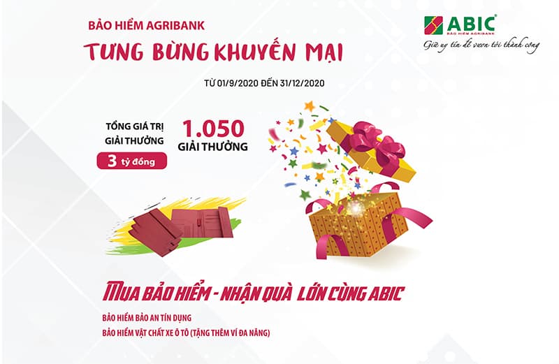 Bảo hiểm Agribank: Tưng bừng khuyến mại "Mua bảo hiểm-Nhận quà lớn cùng ABIC"