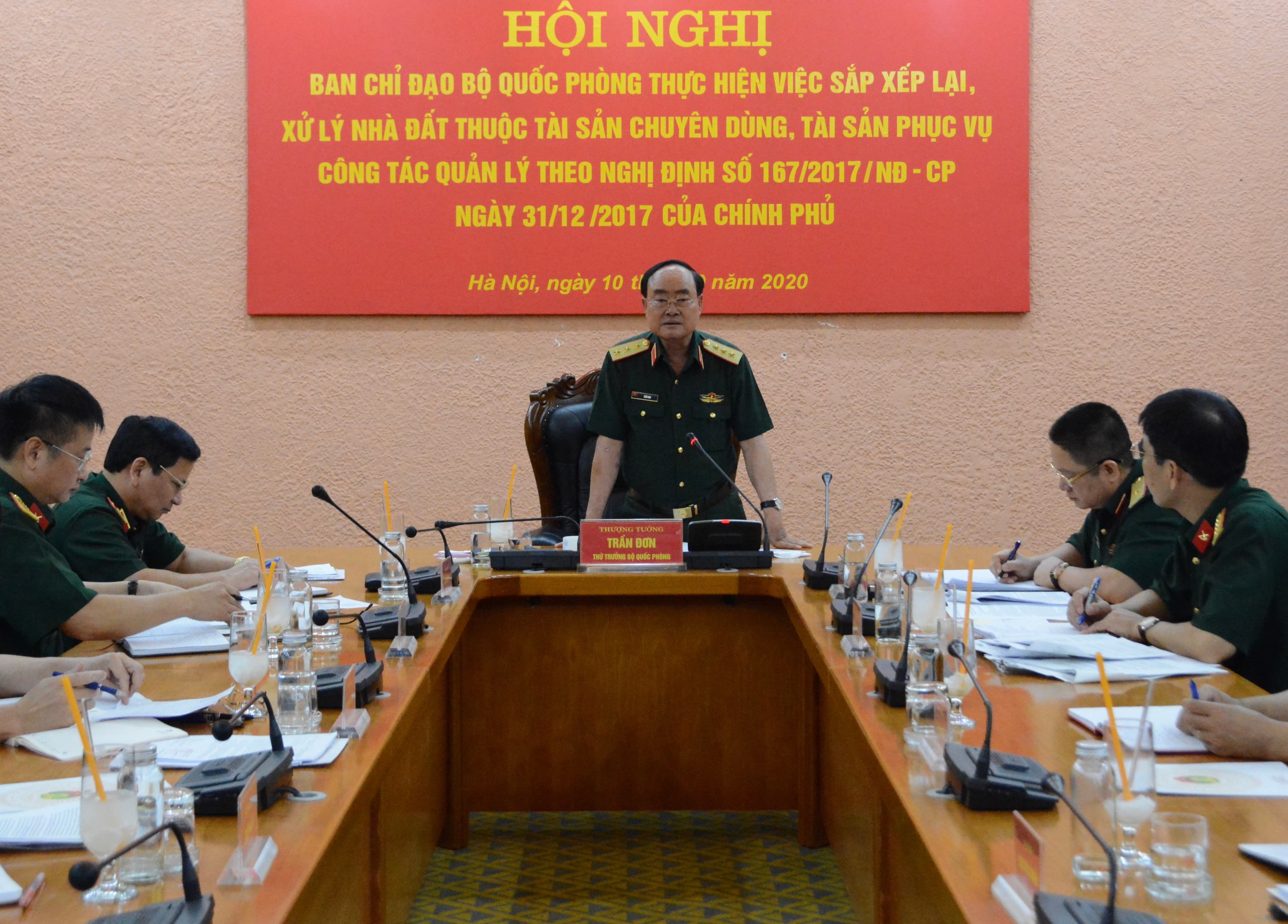 Đẩy nhanh tiến độ sắp xếp lại, xử lý nhà đất quốc phòng theo Nghị định số 167 của Chính phủ