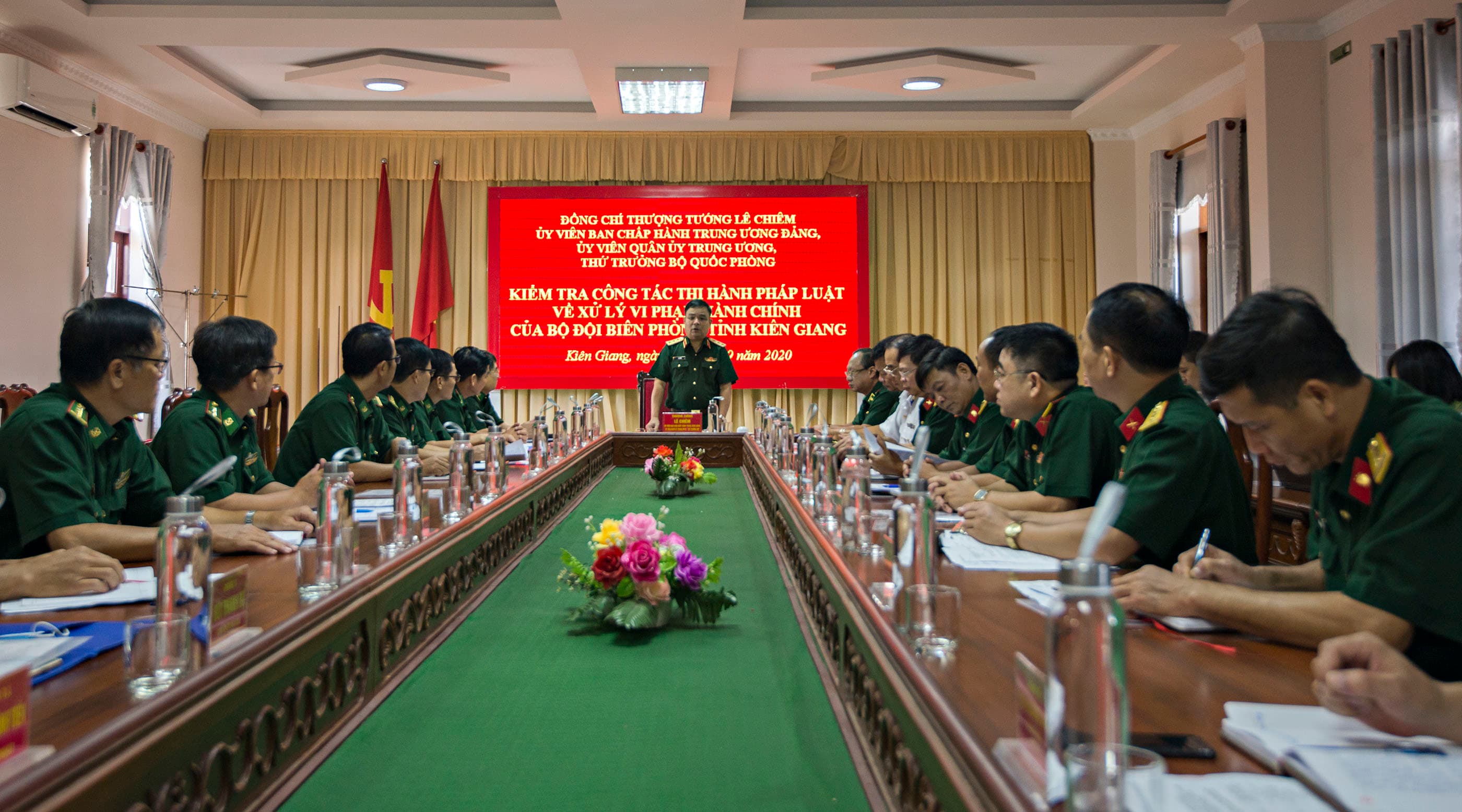 Đoàn công tác Bộ Quốc phòng thăm và kiểm tra Bộ đội Biên phòng tỉnh Kiên Giang