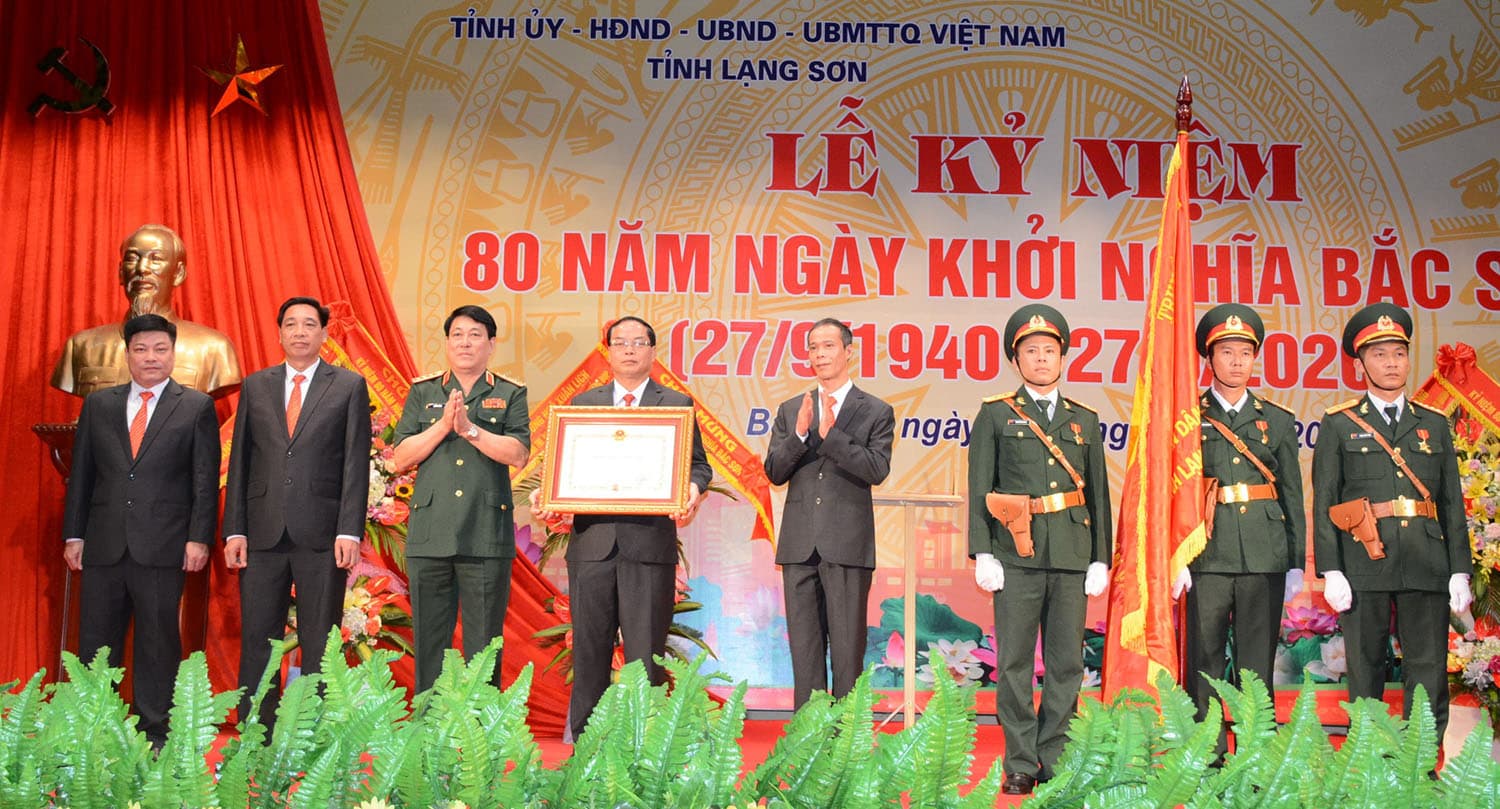 Kỷ niệm 80 năm ngày Khởi nghĩa Bắc Sơn và đón nhận Huân chương Độc lập hạng Nhì