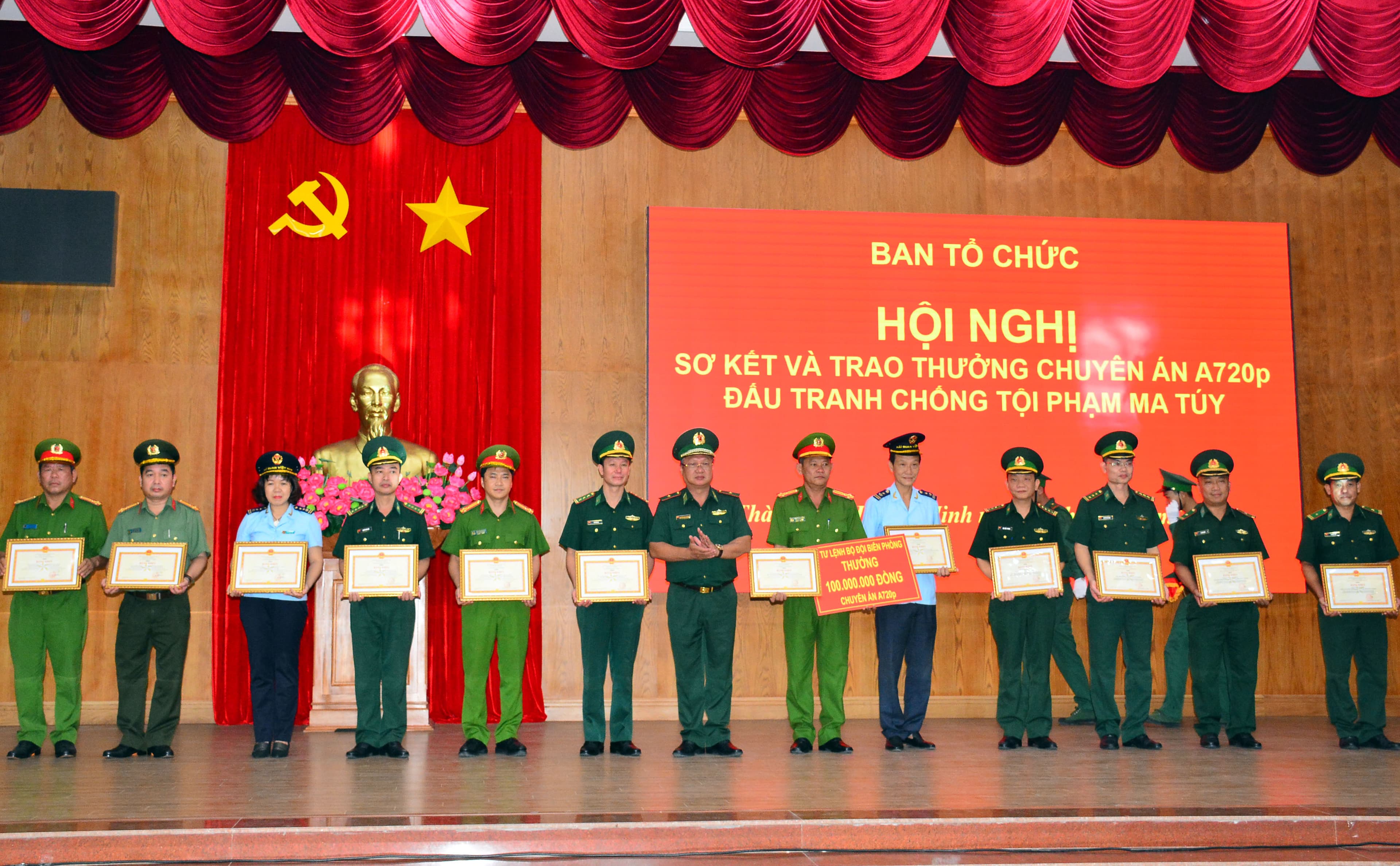 Sơ kết và trao thưởng chuyên án A720p đấu tranh chống tội phạm ma túy