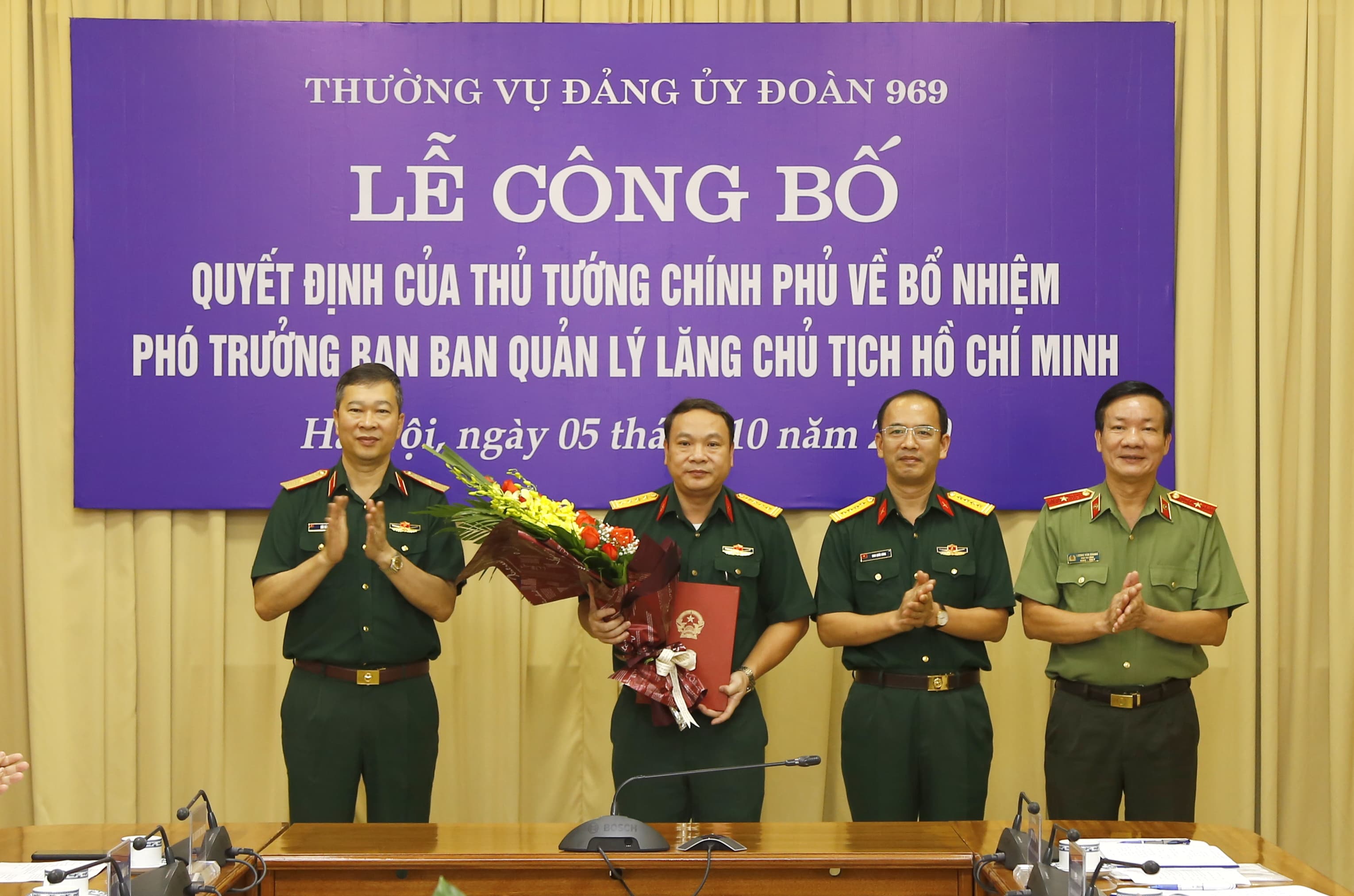 Công bố Quyết định của Thủ tướng Chính phủ về việc bổ nhiệm Phó Trưởng ban Ban Quản lý Lăng Chủ tịch Hồ Chí Minh