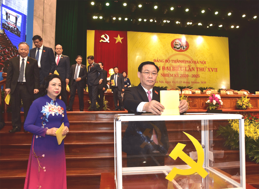 Đồng chí Vương Đình Huệ tái đắc cử Bí thư Thành ủy Hà Nội