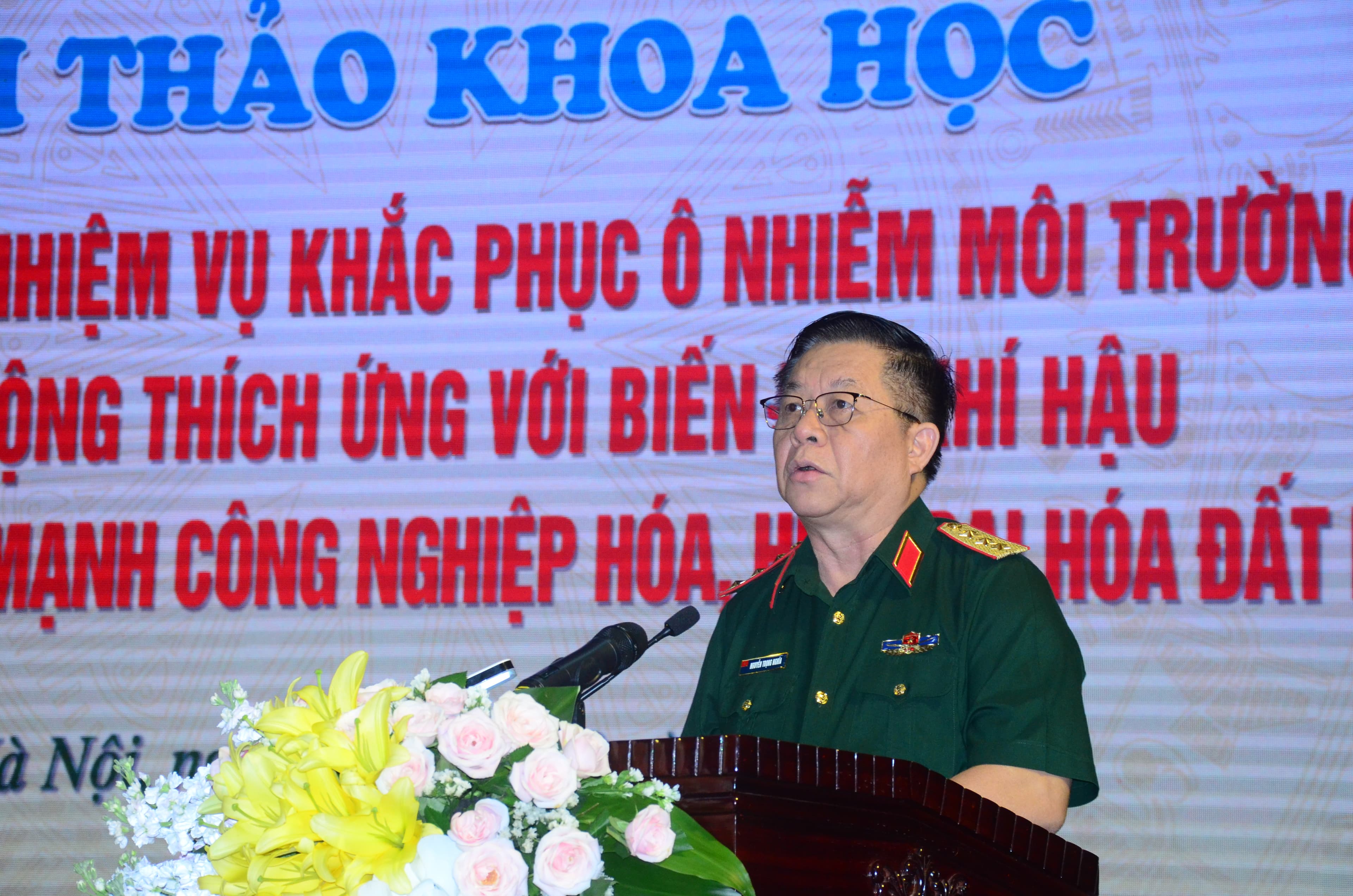 Hội thảo về Quân đội với nhiệm vụ khắc phục ô nhiễm môi trường và chống biến đổi khí hậu