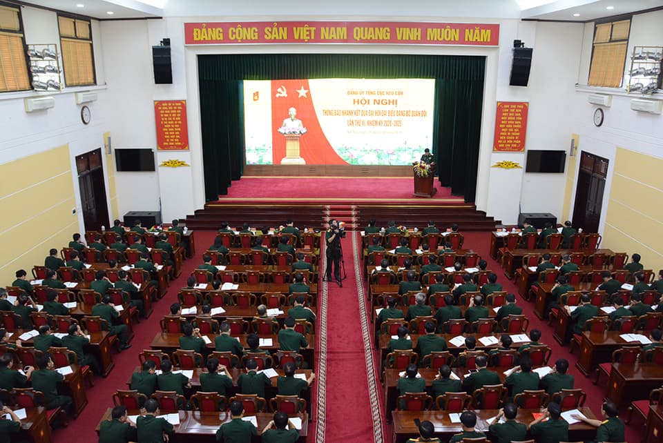 Tổng cục Hậu cần thông báo nhanh kết quả Đại hội Đại biểu Đảng bộ Quân đội lần thứ XI