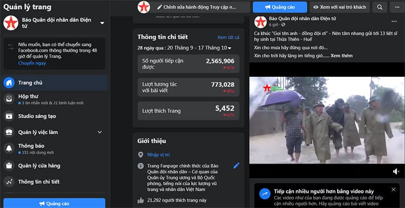 Gần 3 triệu lượt người truy cập, tiếp cận thông tin trên Báo Quân đội nhân dân Điện tử