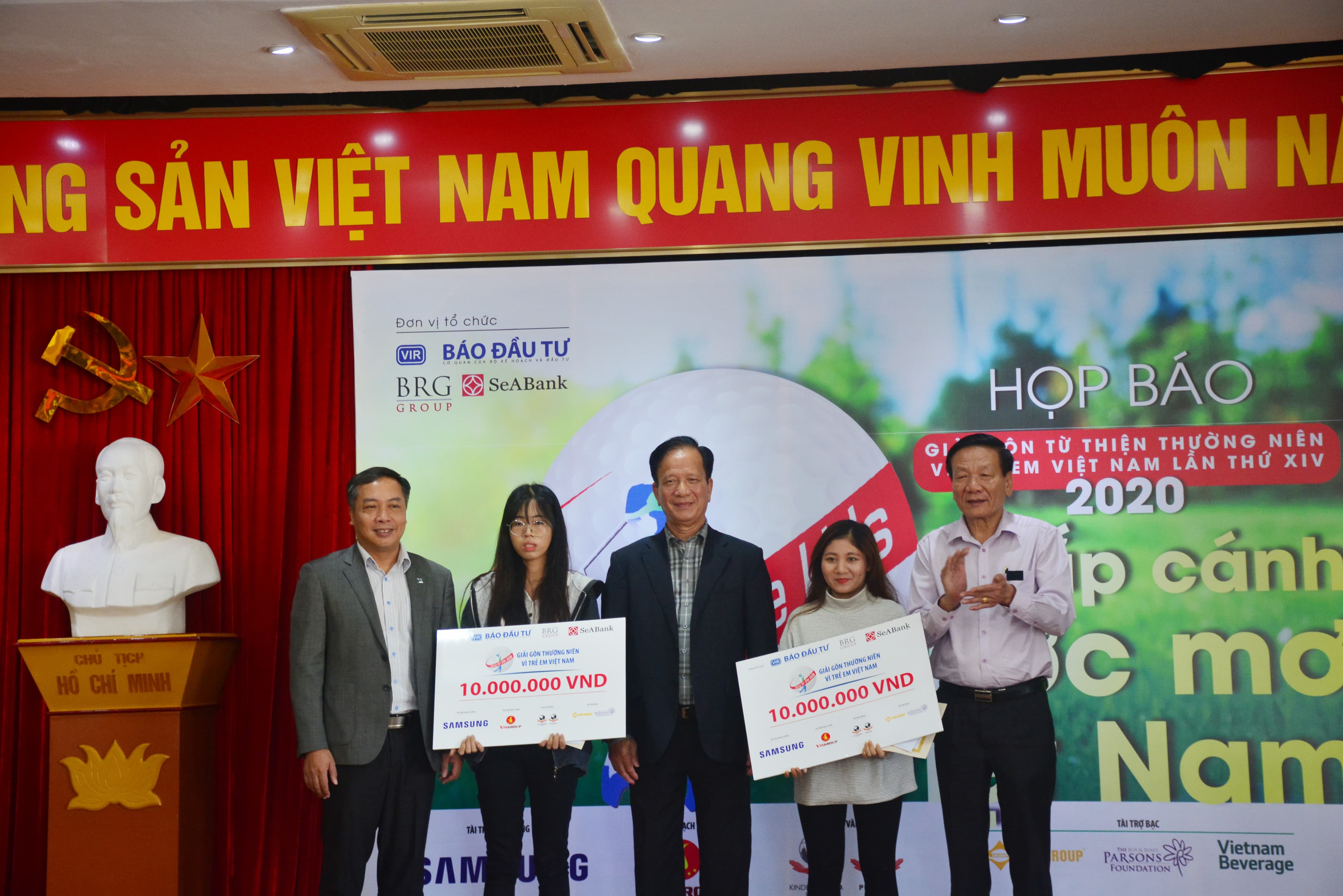 Giải Golf Vì trẻ em Việt Nam sẽ trích 1 tỷ đồng ủng hộ học sinh, sinh viên vùng lũ