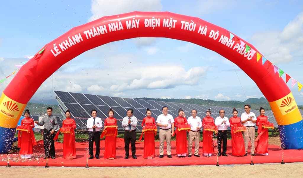 Ninh Thuận: Khánh thành nhà máy điện mặt trời công suất 50 MWp