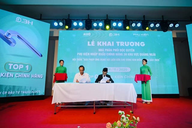 Hệ thống phân phối phụ kiện cửa nhôm chính hãng hàng đầu Việt Nam 3H có mặt tại Quảng Ngãi