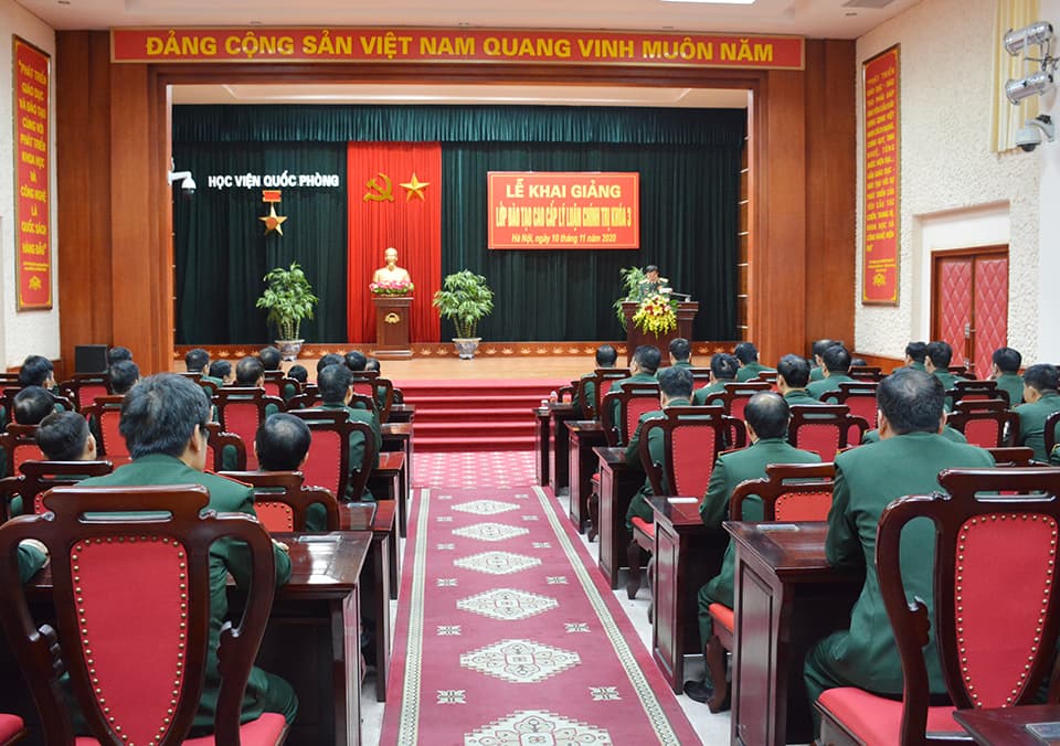 Học viện Quốc phòng khai giảng đào tạo cao cấp lý luận chính trị khóa 3