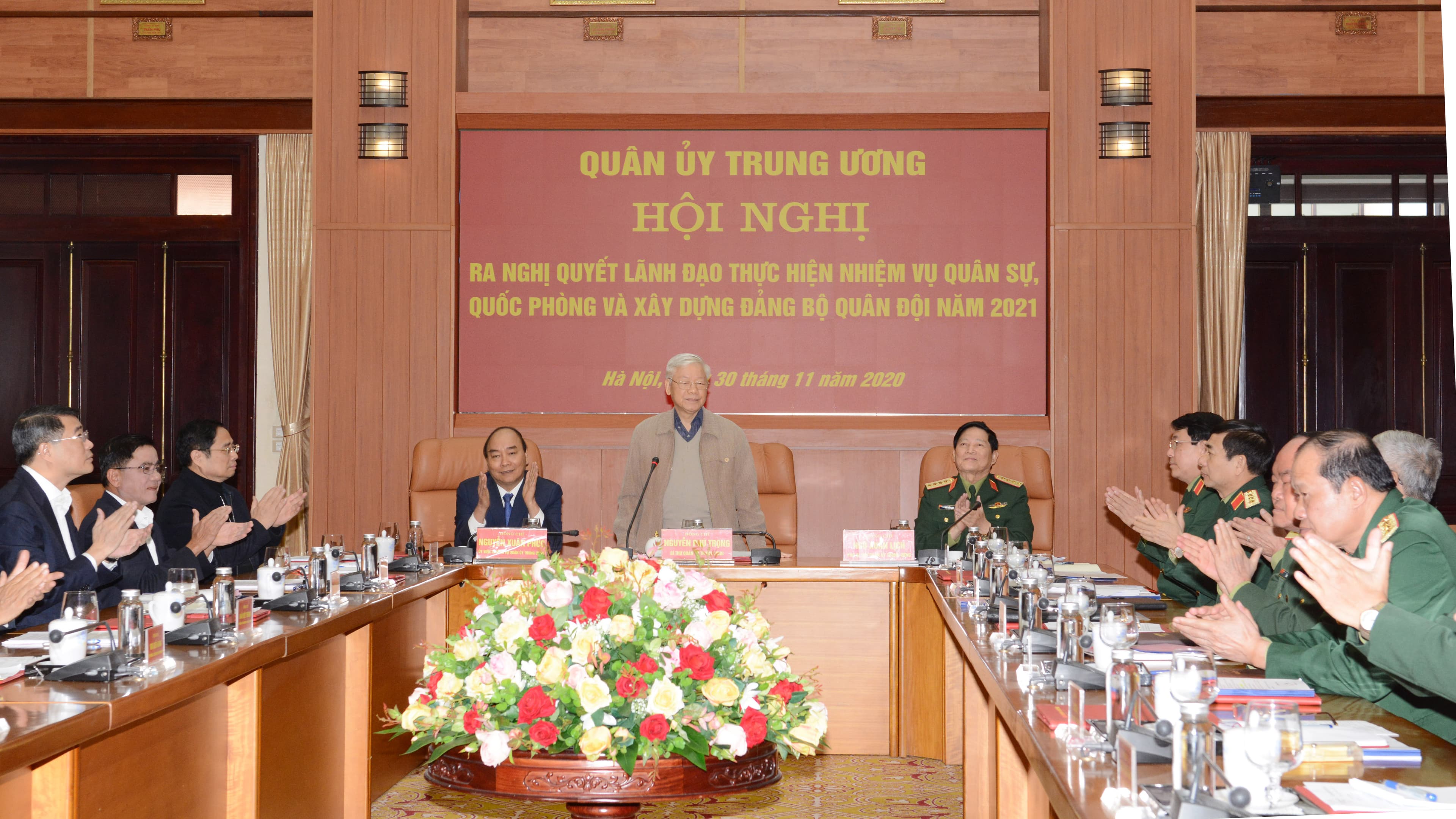 Tổng Bí thư, Chủ tịch nước Nguyễn Phú Trọng chủ trì hội nghị Quân ủy Trung ương