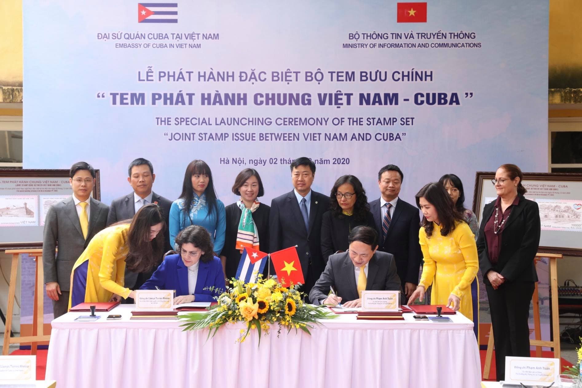 Phát hành đặc biệt bộ tem “Tem phát hành chung Việt Nam – Cuba”