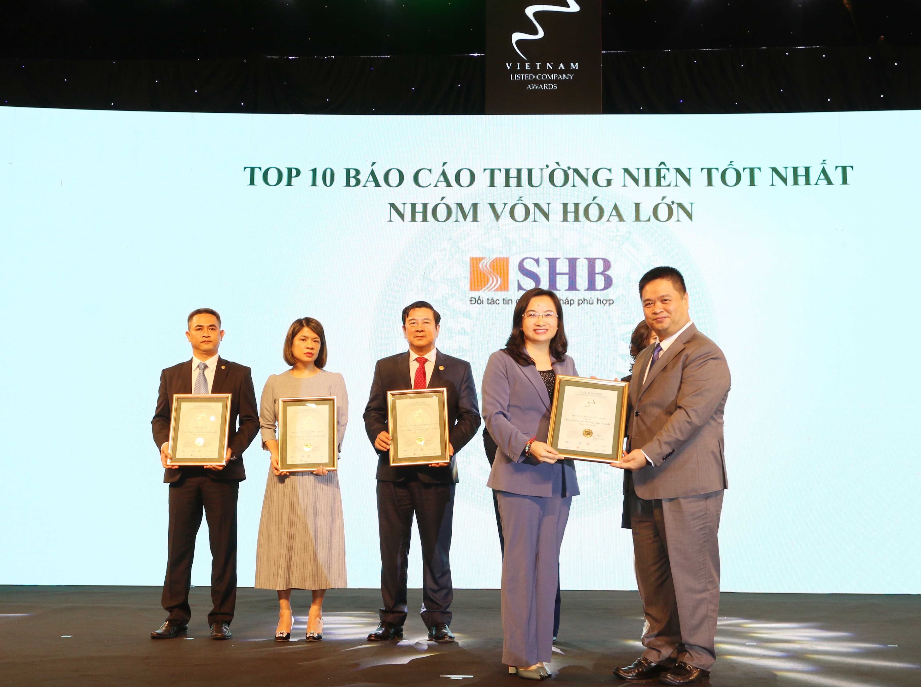 SHB vào Top 10 doanh nghiệp vốn hóa lớn có báo cáo thường niên tốt nhất 2020