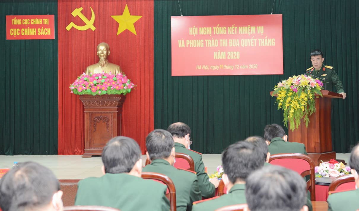 Cục Chính sách, Tổng cục Chính trị tổng kết nhiệm vụ năm 2020