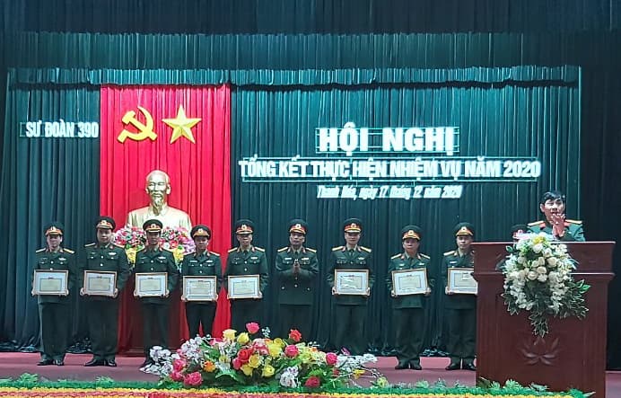 Sư đoàn 390 (Quân đoàn 1) tổng kết thực hiện nhiệm vụ năm 2020