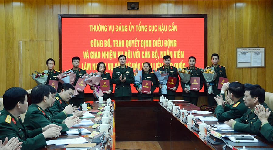 Tổng cục Hậu cần giao nhiệm vụ cho lực lượng tham gia gìn giữ hòa bình Liên hợp quốc
