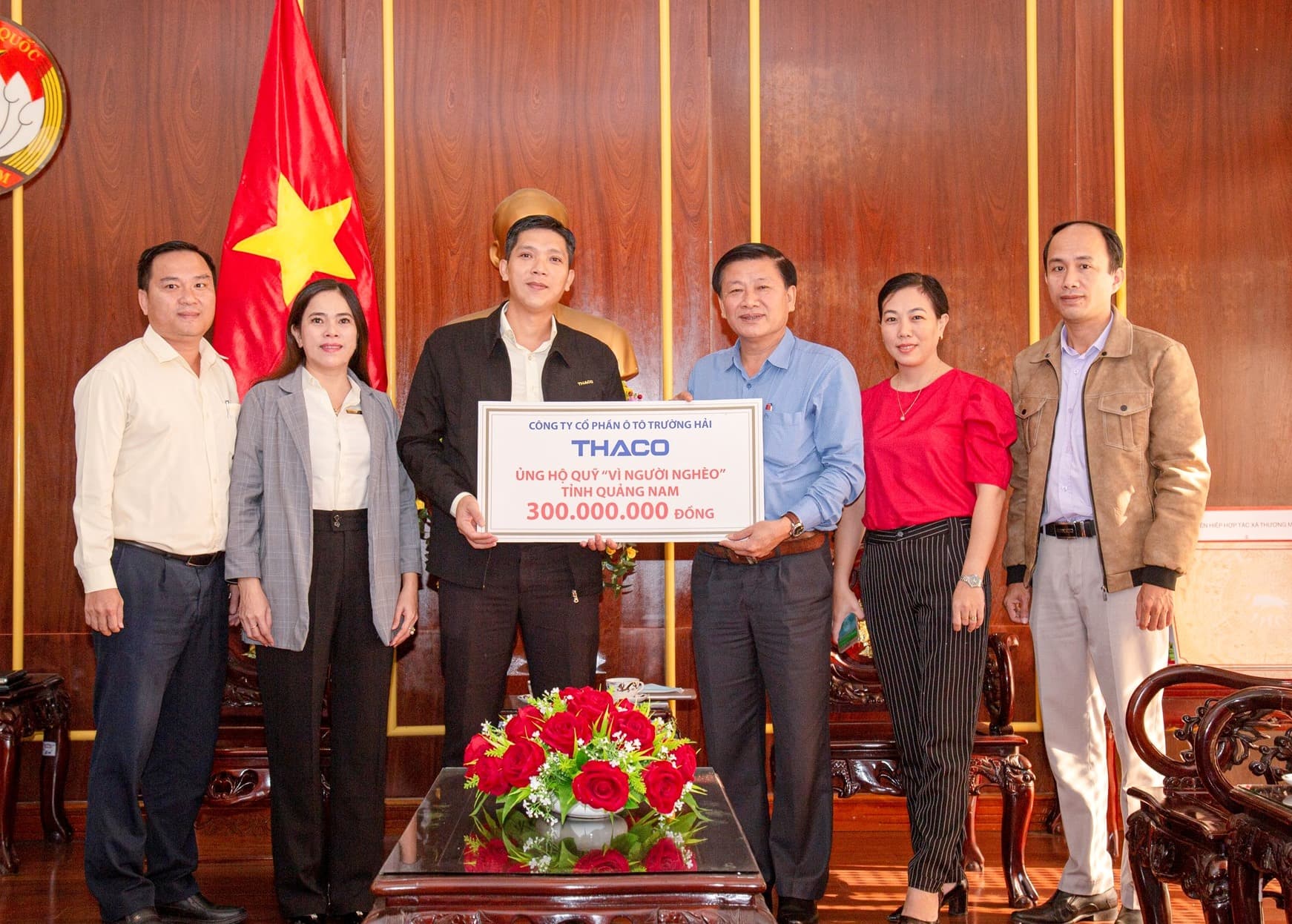 Thaco ủng hộ 300 triệu đồng chăm lo Tết cho người nghèo tỉnh Quảng Nam