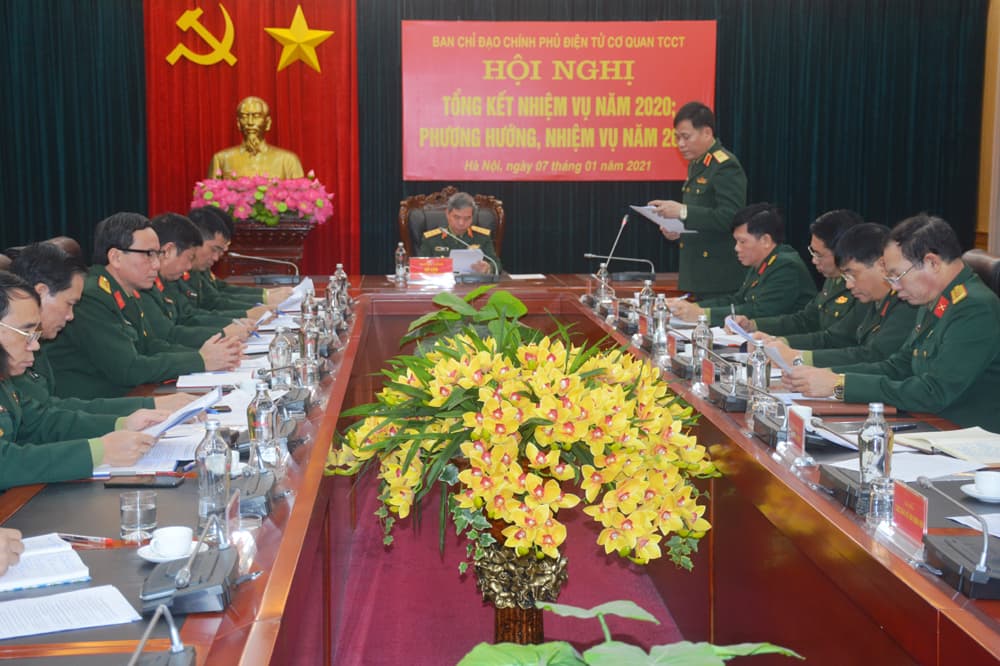 Cơ quan Tổng cục Chính trị tiếp tục đẩy mạnh xây dựng Chính phủ điện tử