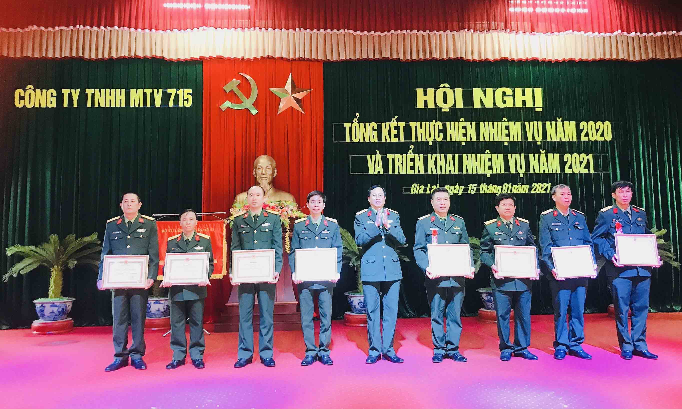 Công ty 715 (Binh đoàn 15) tổng kết nhiệm vụ năm 2020
