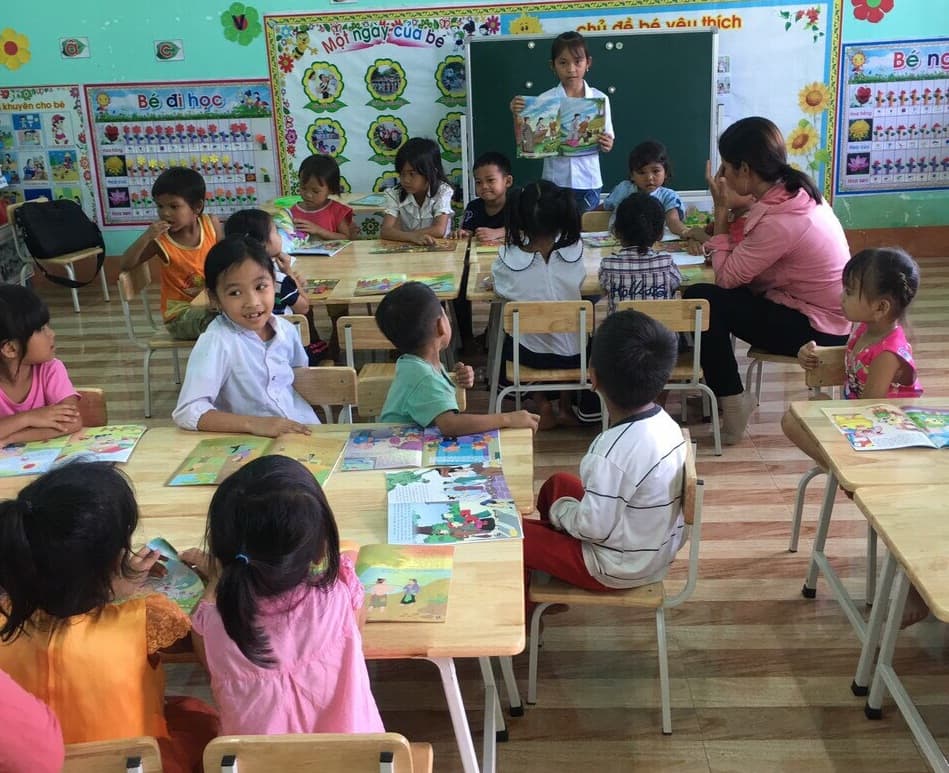 Hiệu quả từ mô hình “Nhóm trẻ vui chơi đọc sách”