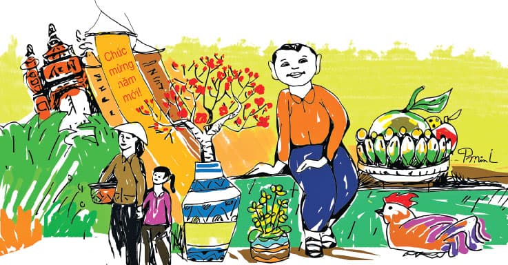 Tết ở quê, thuở thiếu thời