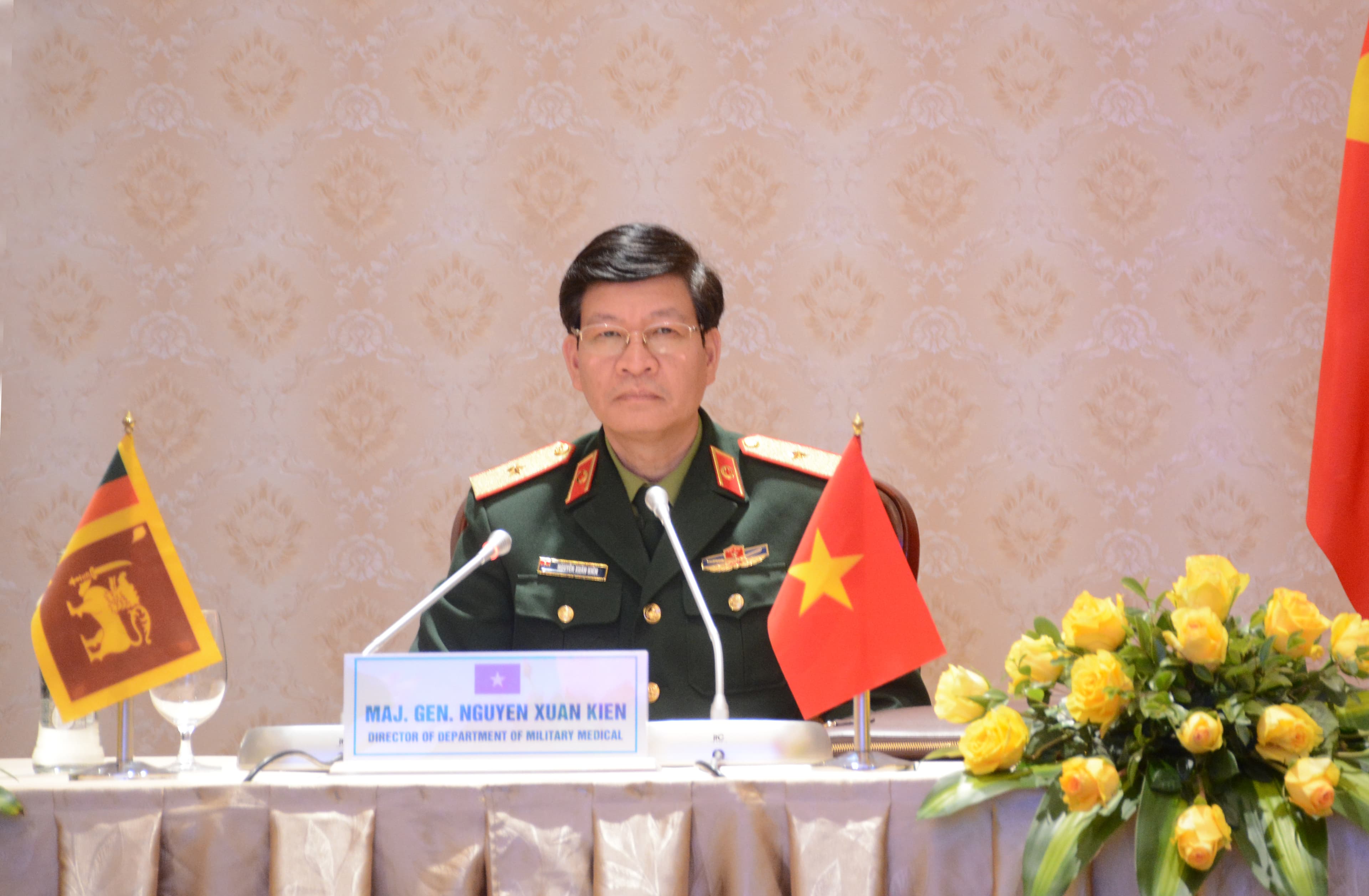 Quân đội Việt Nam, Sri Lanka trao đổi kinh nghiệm ứng phó Covid-19