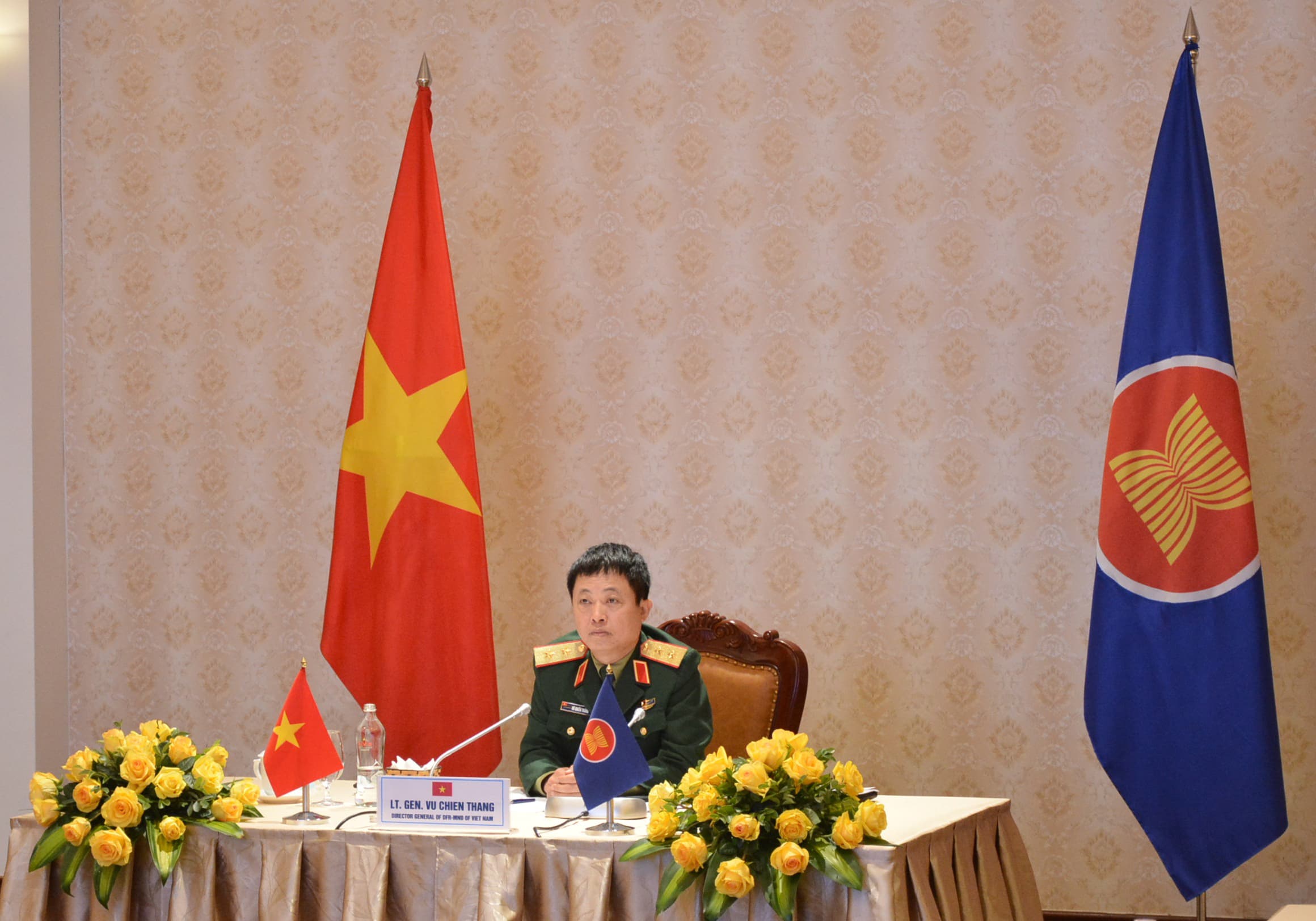 Hội nghị trực tuyến Nhóm làm việc Quan chức Quốc phòng cấp cao ASEAN