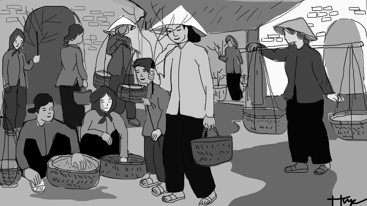 Nhớ chợ phiên ngày Tết