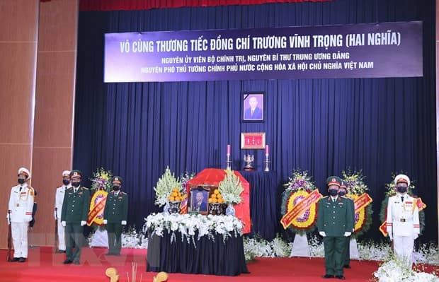 Tổ chức trọng thể Lễ viếng nguyên Phó thủ tướng Chính phủ Trương Vĩnh Trọng