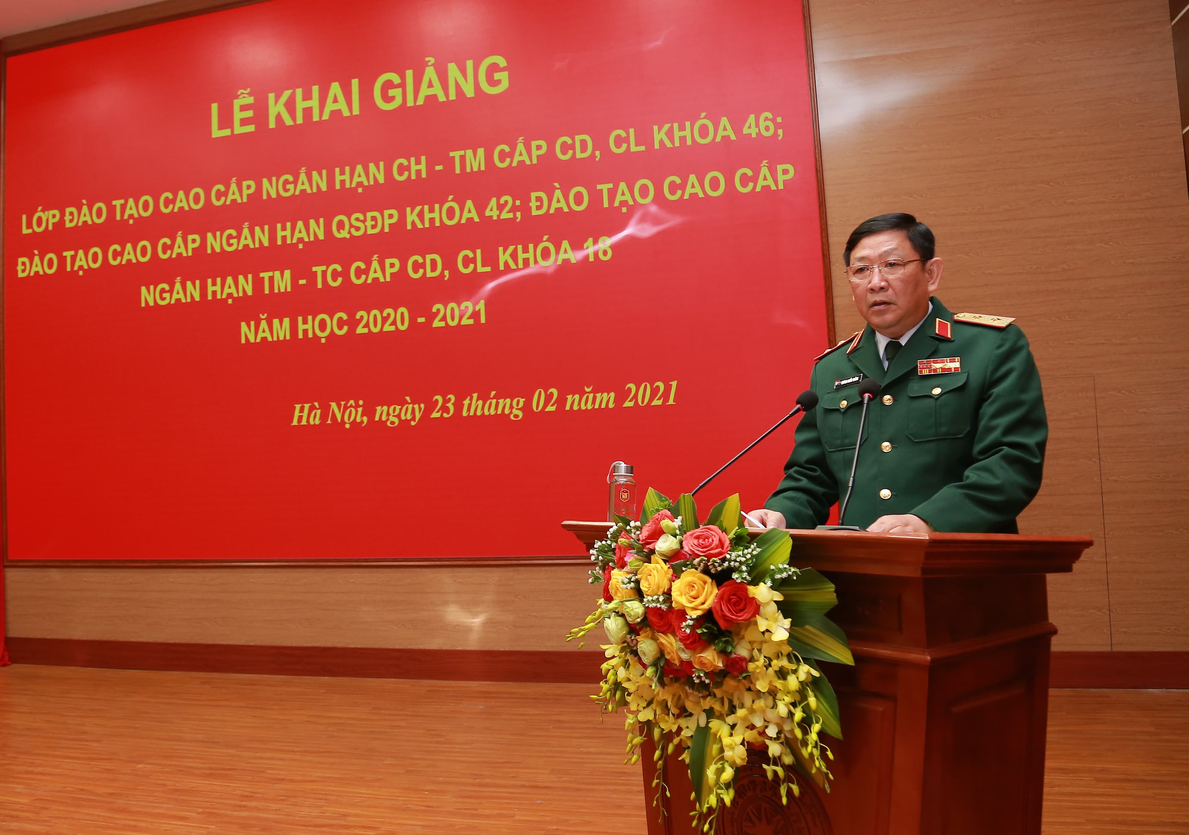 Học viện Quốc phòng khai giảng các lớp đào tạo cao cấp ngắn hạn