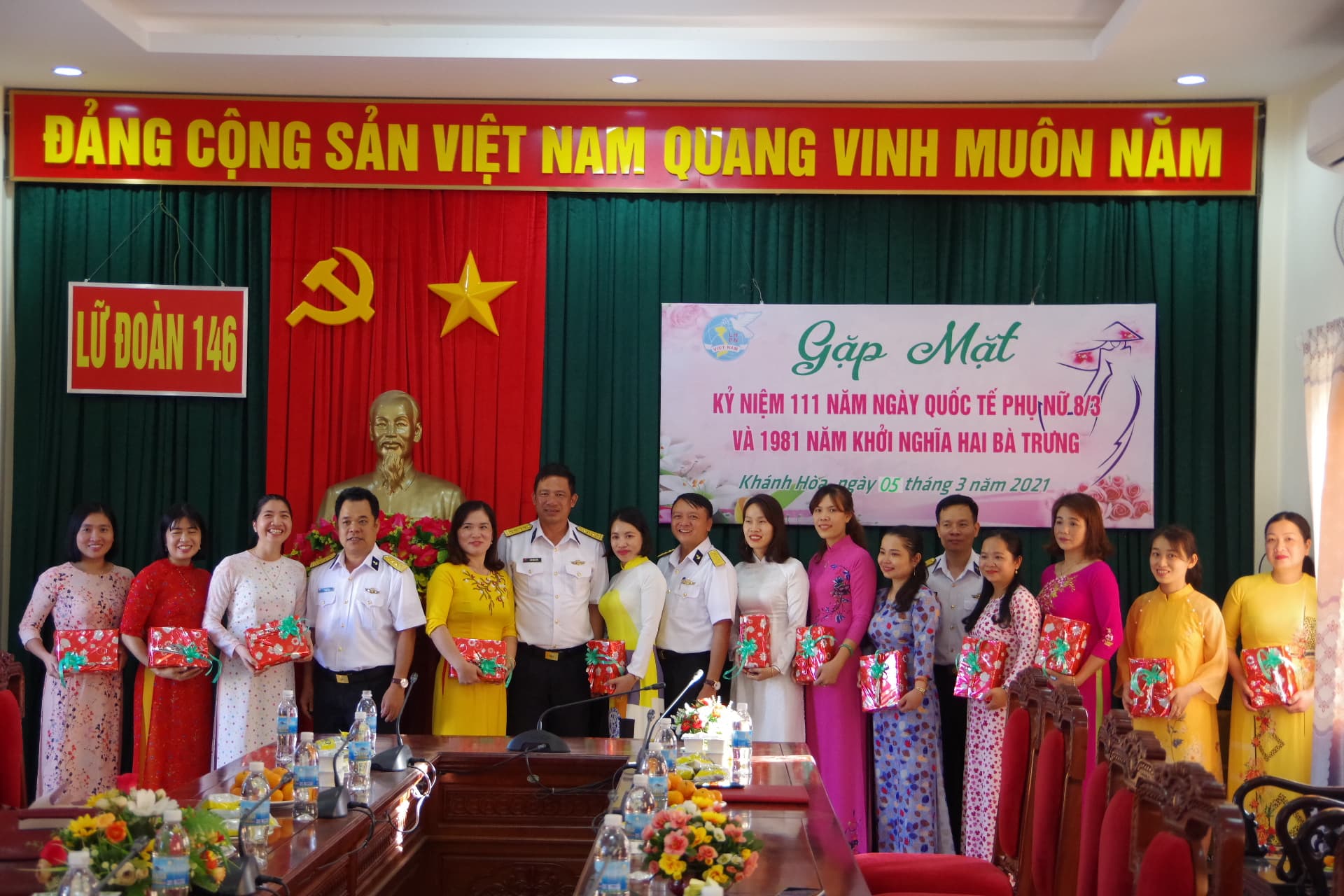 Đoàn Trường Sa gặp mặt kỷ niệm 111 năm Ngày Quốc tế Phụ nữ