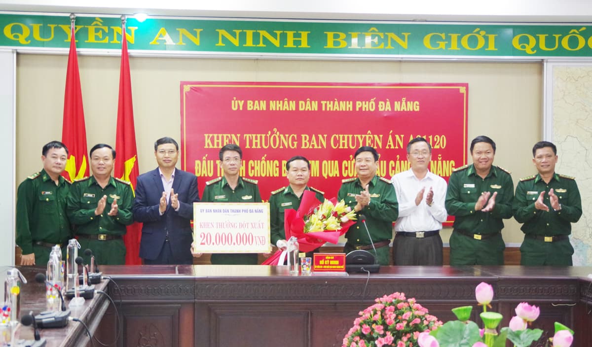 UBND thành phố Đà Nẵng khen thưởng Ban chuyên án A2-1120