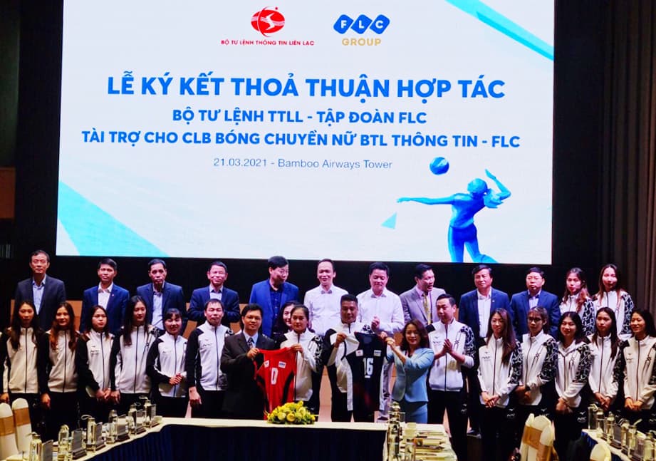 Tập đoàn FLC là nhà tài trợ chính thức của câu lạc bộ bóng chuyền nữ thông tin