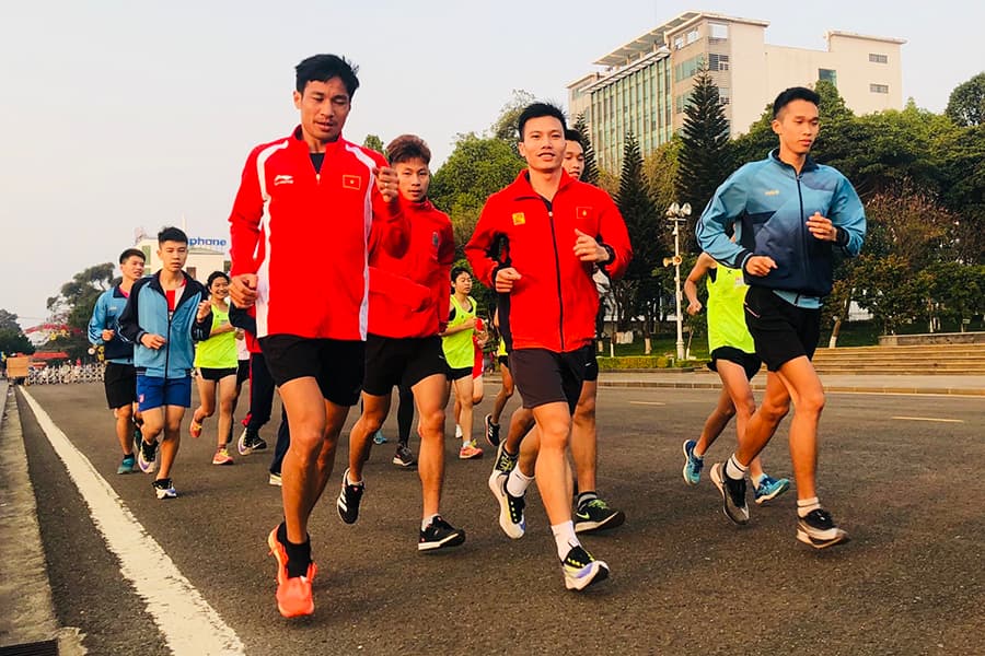 Điền kinh quân đội sẵn sàng cho Tiền Phong Marathon 2021
