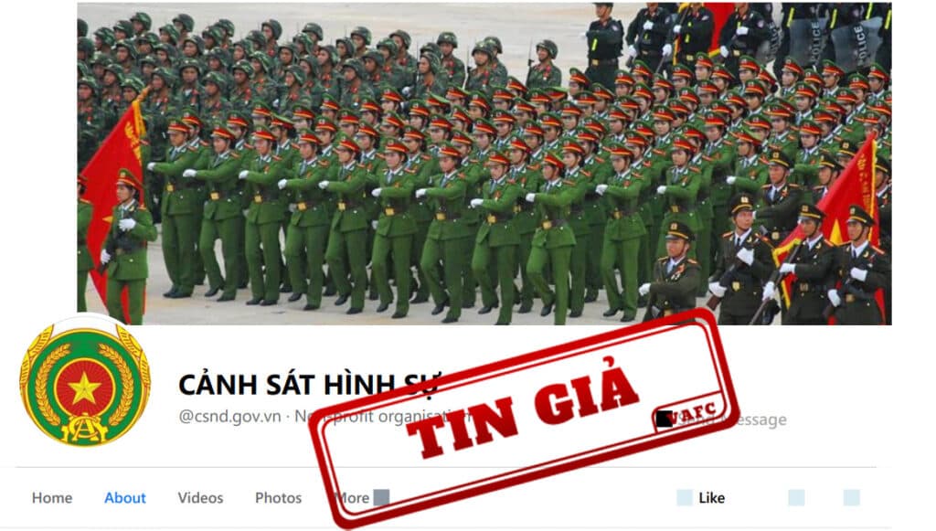 Xử lý fanpage “Cảnh Sát Hình Sự” giả mạo kênh thông tin của Bộ Công an