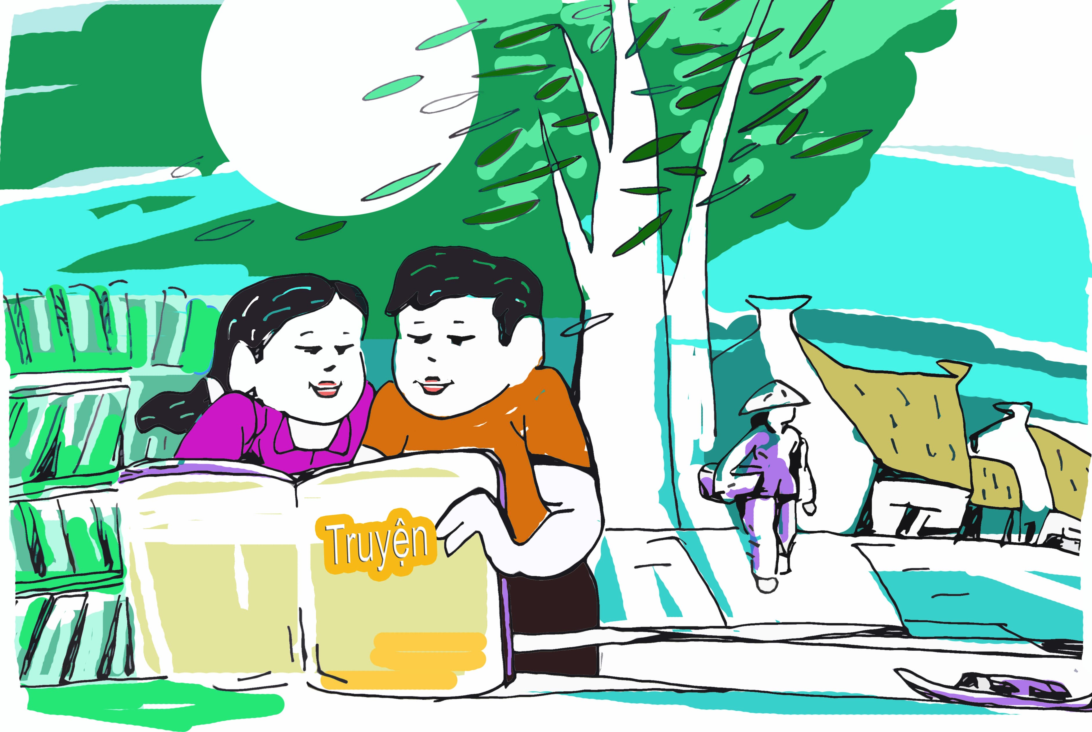 Màu xanh của trang sách cũ