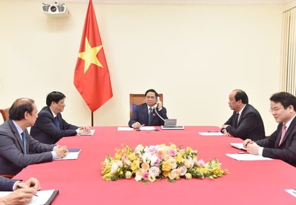 Thủ tướng Lào, Campuchia điện đàm chúc mừng Thủ tướng Chính phủ Phạm Minh Chính