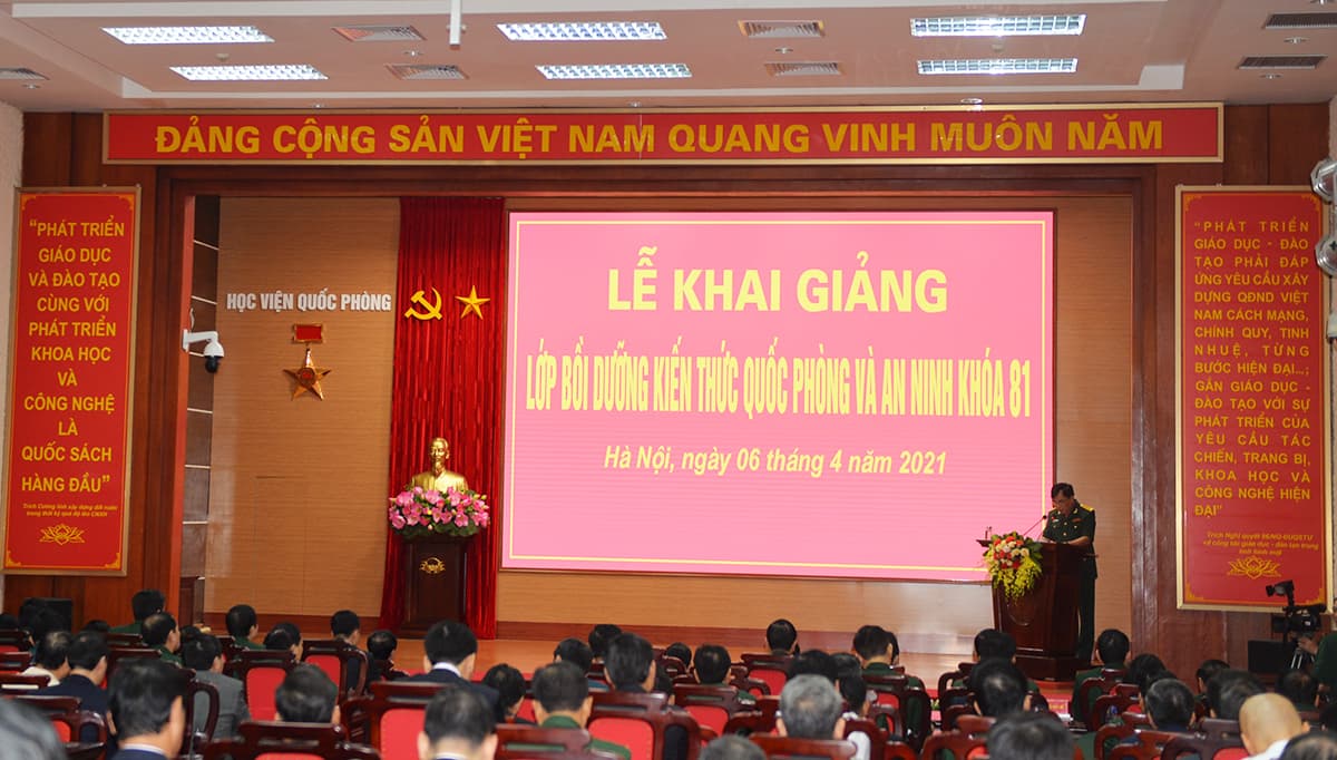 Học viện Quốc phòng khai giảng Lớp bồi dưỡng kiến thức quốc phòng-an ninh khóa 81