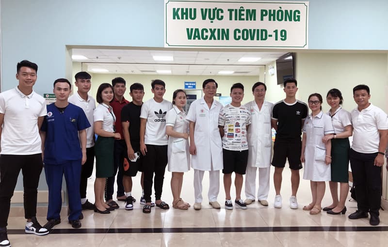 Đội tuyển quốc gia Việt Nam đã hoàn thành tiêm phòng Covid-19