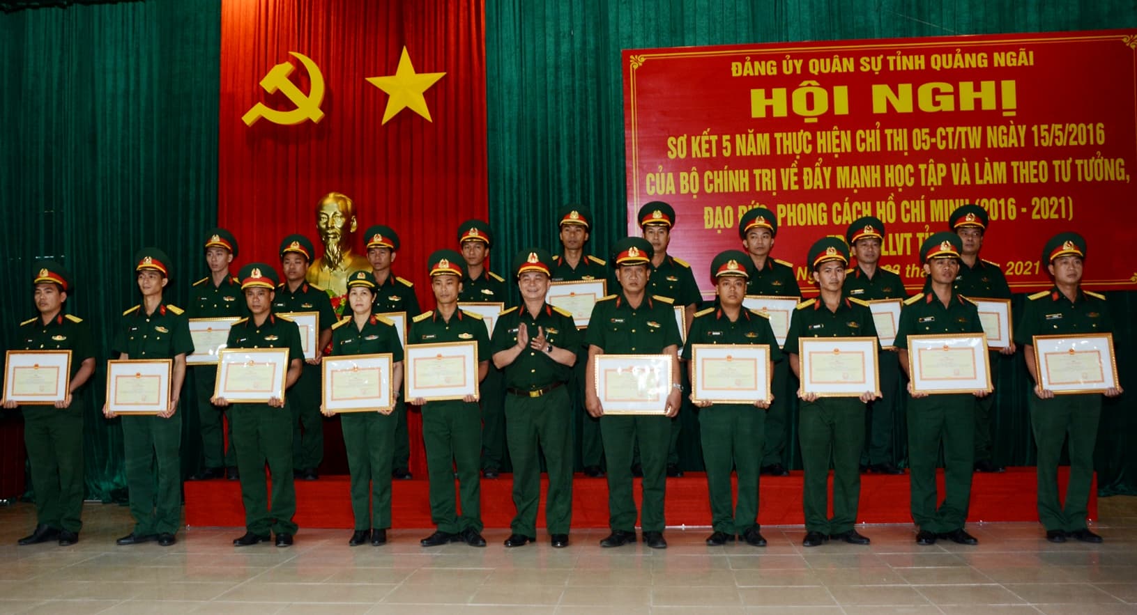 Đảng ủy Quân sự tỉnh Quảng Ngãi sơ kết 5 năm thực hiện Chỉ thị 05-CT/TW của Bộ Chính trị