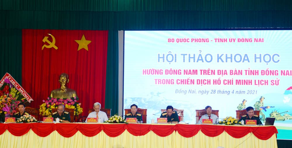 Hội thảo khoa học cấp Bộ Quốc phòng với chủ đề "Hướng Đông Nam trên địa bàn tỉnh Đồng Nai trong Chiến dịch Hồ Chí Minh lịch sử"