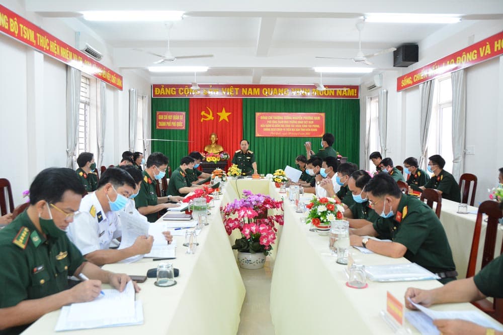 Thượng tướng Nguyễn Phương Nam kiểm tra công tác phòng, chống dịch Covid-19 tại Phú Quốc
