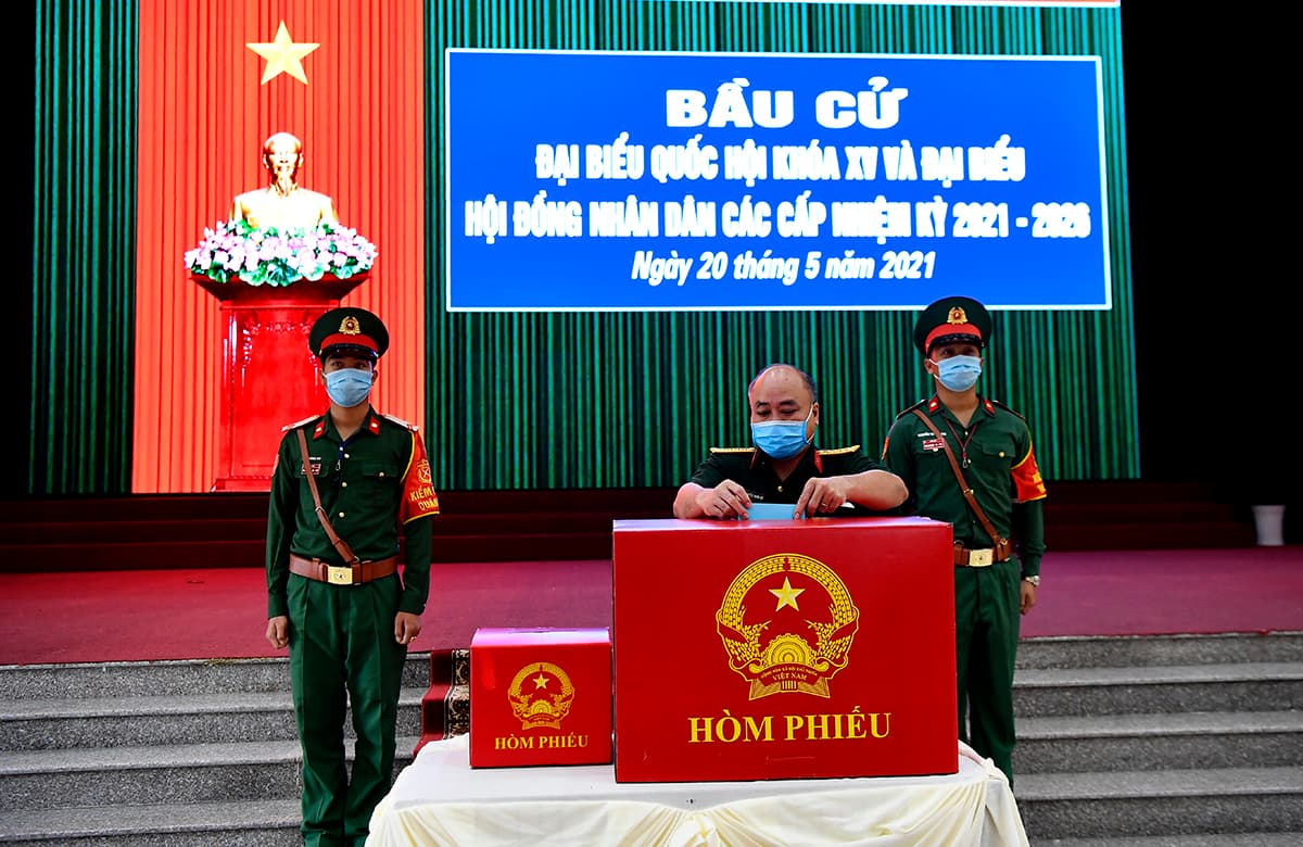 Bộ Chỉ huy Quân sự thành phố Cần Thơ bầu cử sớm