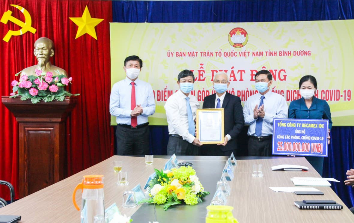 Becamex IDC ủng hộ 25 tỷ đồng chung tay phòng, chống dịch Covid-19