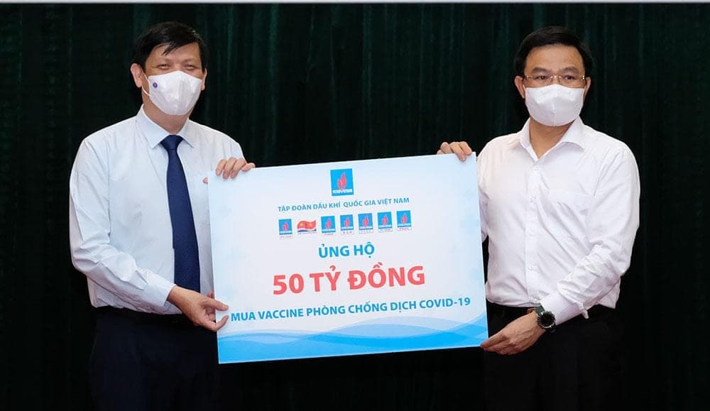 Thực hiện Nghị quyết số 84/NQ-CP: Bộ Y tế tiếp nhận hỗ trợ 185 tỷ đồng ủng hộ Quỹ vaccine phòng Covid-19