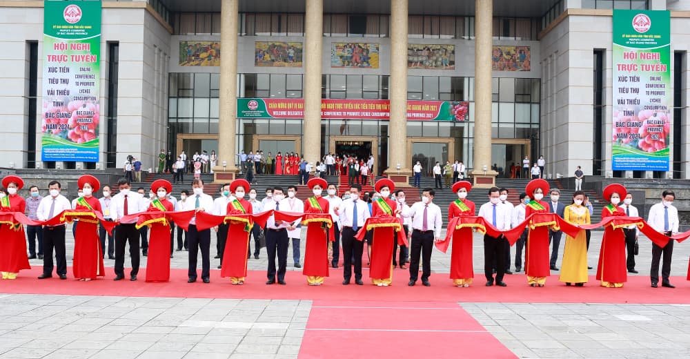 Tỉnh Bắc Giang tổ chức hội nghị trực tuyến tiêu thụ vải thiều